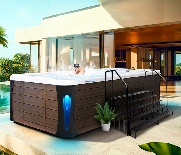 Calspas hot tub being used in a family setting - El Cajon